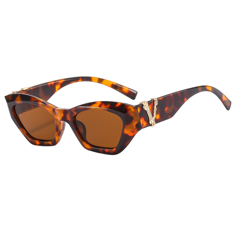 Damen Cat-Eye Sonnenbrille mit luxuriösen Details Brehn
