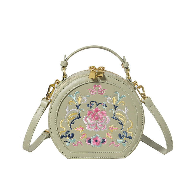 Vintage Florale Bestickte Handtasche Brehn