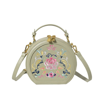 Vintage Florale Bestickte Handtasche Brehn