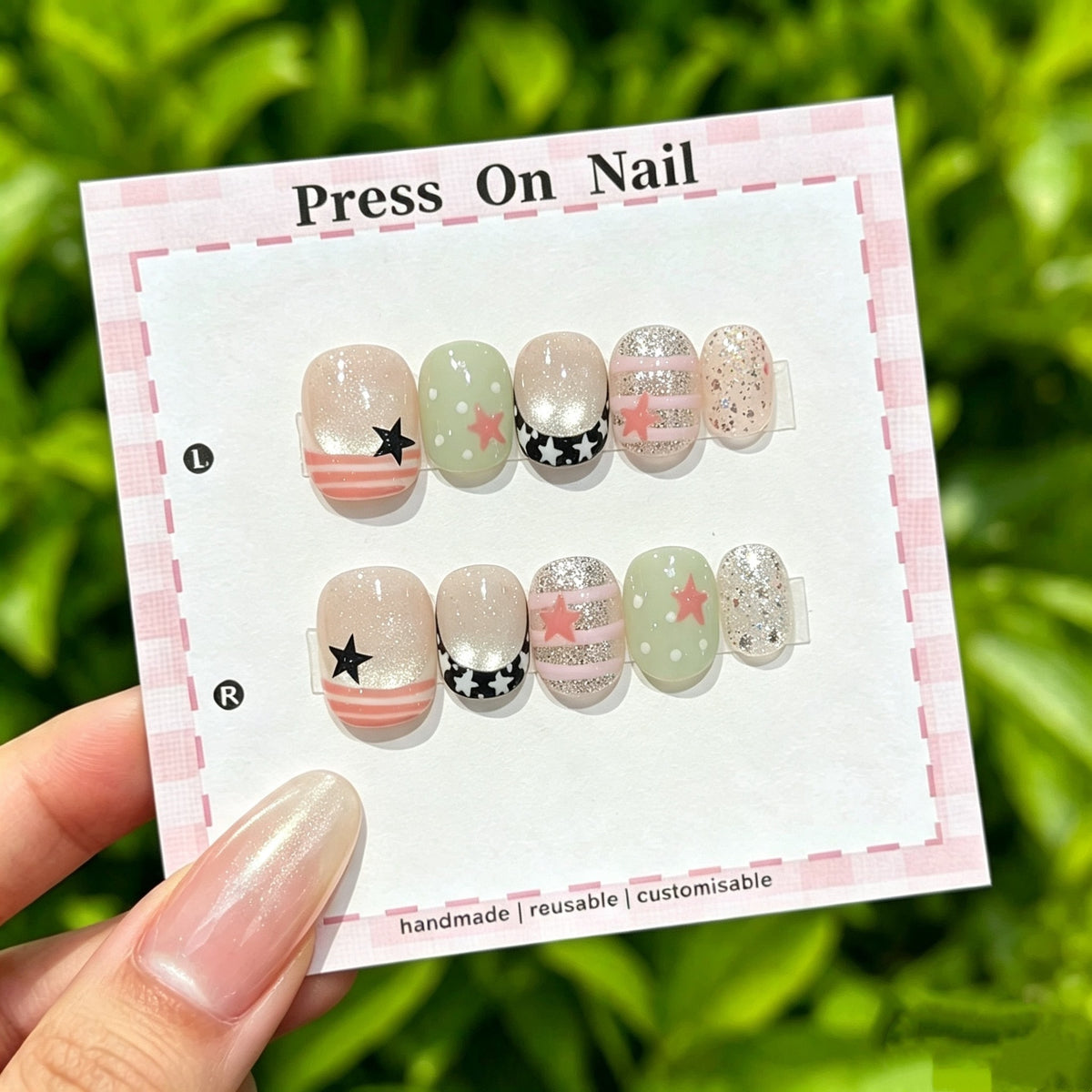 Kreatives Press-On Nagelset