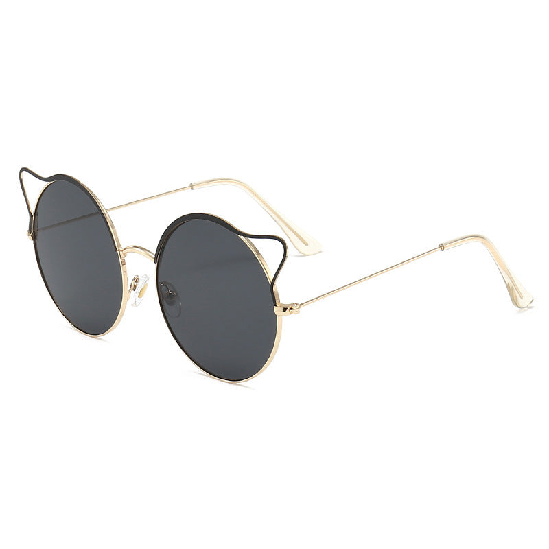 Modische Cat-Eye Sonnenbrille mit Verspiegelten Gläsern Brehn