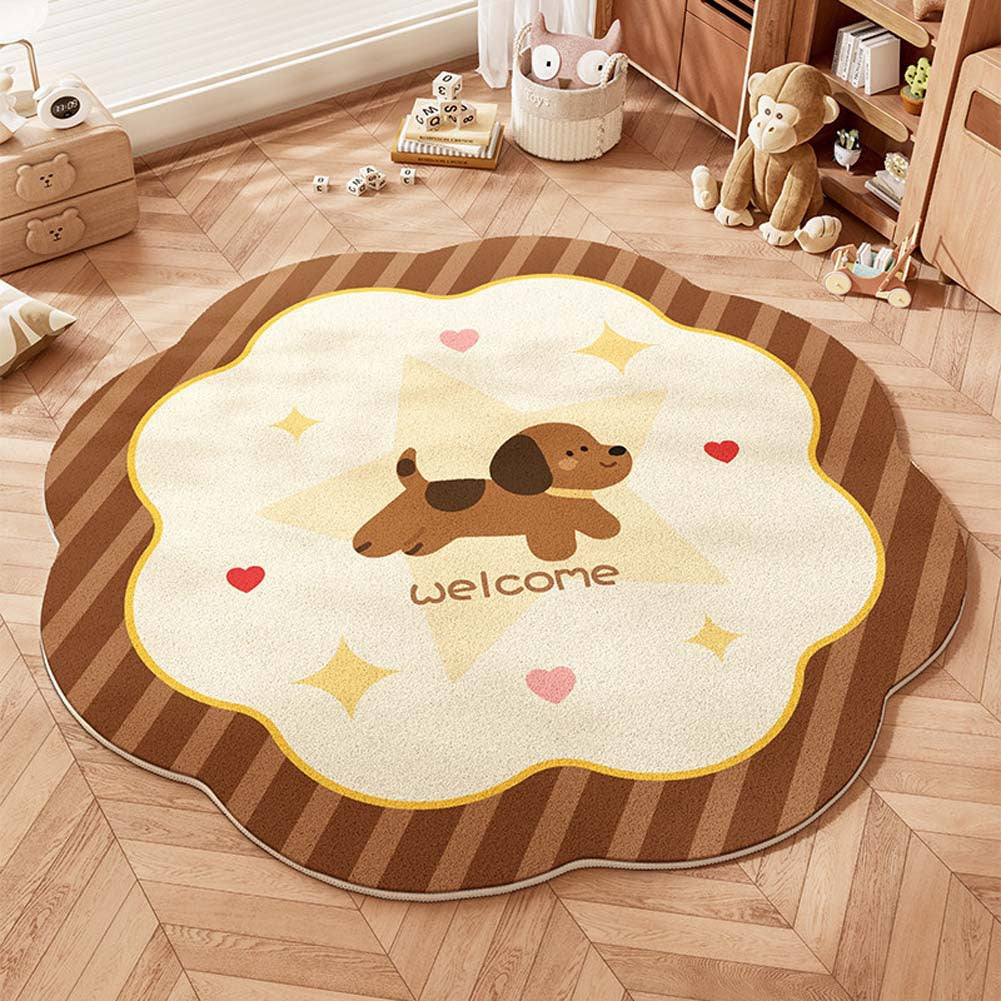 Verspielter Teppich für das Kinderzimmer