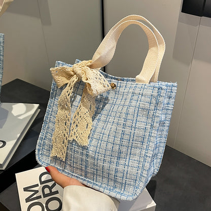 Spitzen-Detail Strukturierte Tote Bag