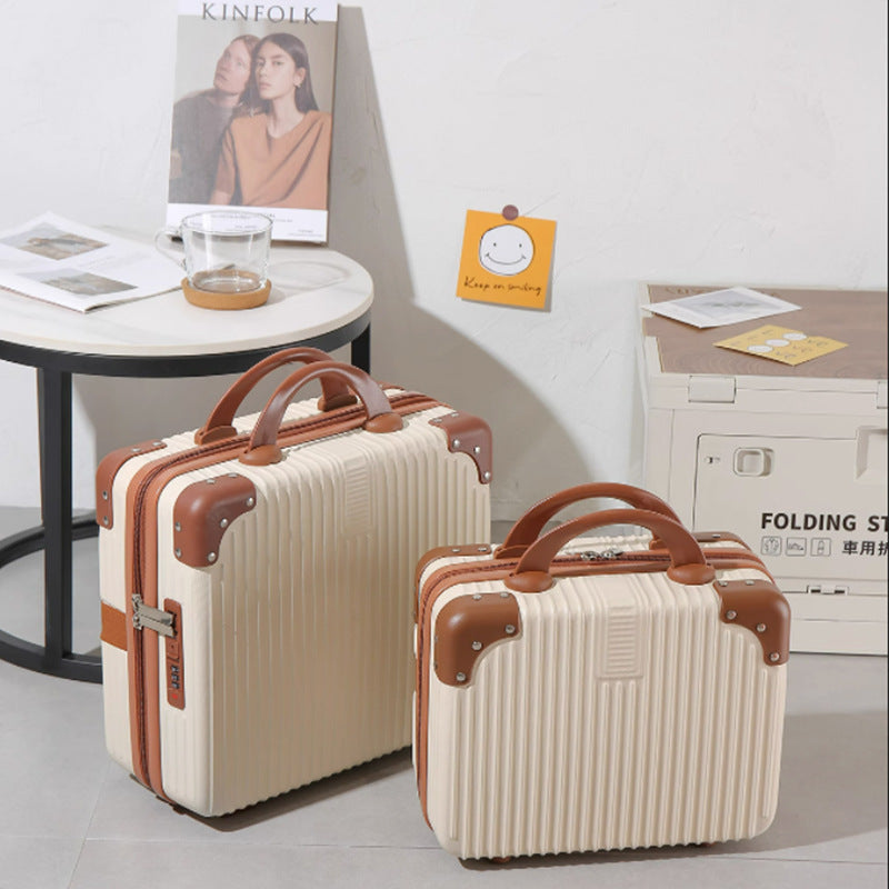 hartschalen kosmetik reisetasche mit doppelten obergriffen und verstärkten eckenprotektoren Brehn