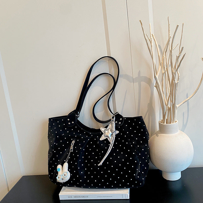 Punkte dekorative Handtasche