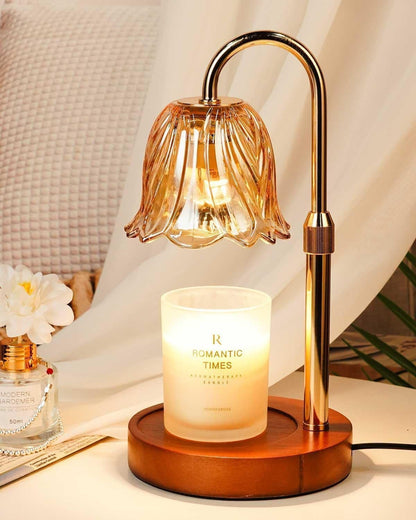 Elegante Tischlampe aus Glas