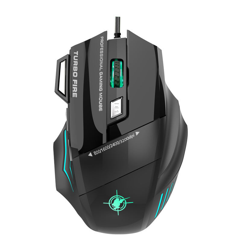 Hochpräzise Gaming-Maus mit Anpassbarem Dpi und Rgb-Beleuchtung Brehn