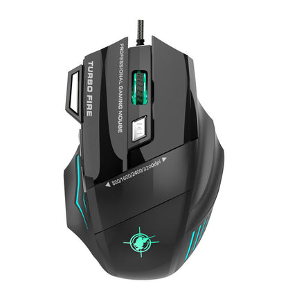 Hochpräzise Gaming-Maus mit Anpassbarem Dpi und Rgb-Beleuchtung Brehn