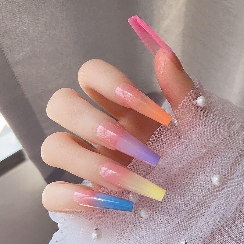 Gradient Ombre Lange Press-On Nägel Brehn