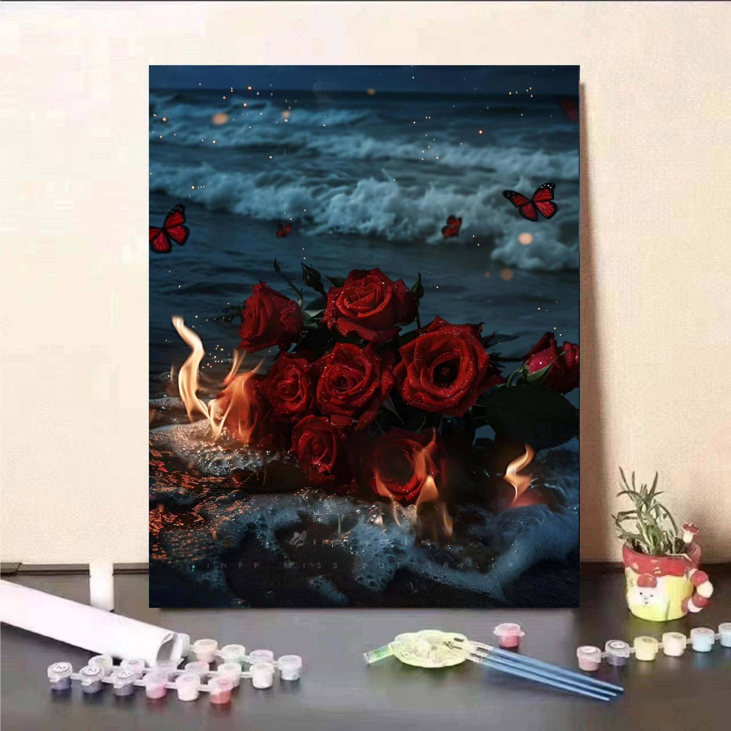 Floral Fantasy Malen nach Zahlen Wandkunst Brehn