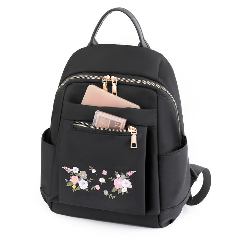 Floral Bestickter Rucksack Brehn