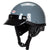 Klassischer Motorrad-Halbschalenhelm mit Visier Brehn
