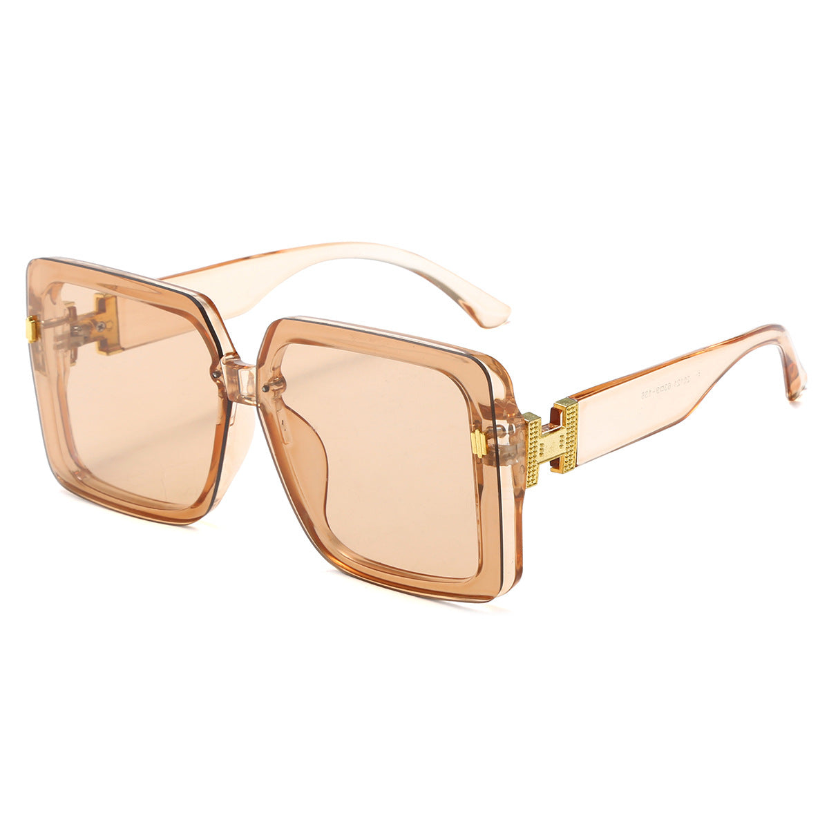 Damen oversized modische Sonnenbrille mit luxuriösem Rahmen Brehn