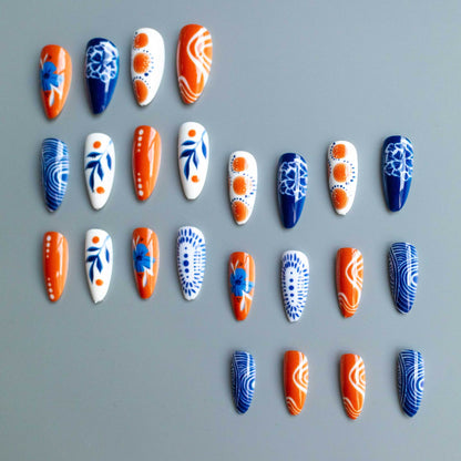 Künstlerisches saisonales Nageldesign-Set