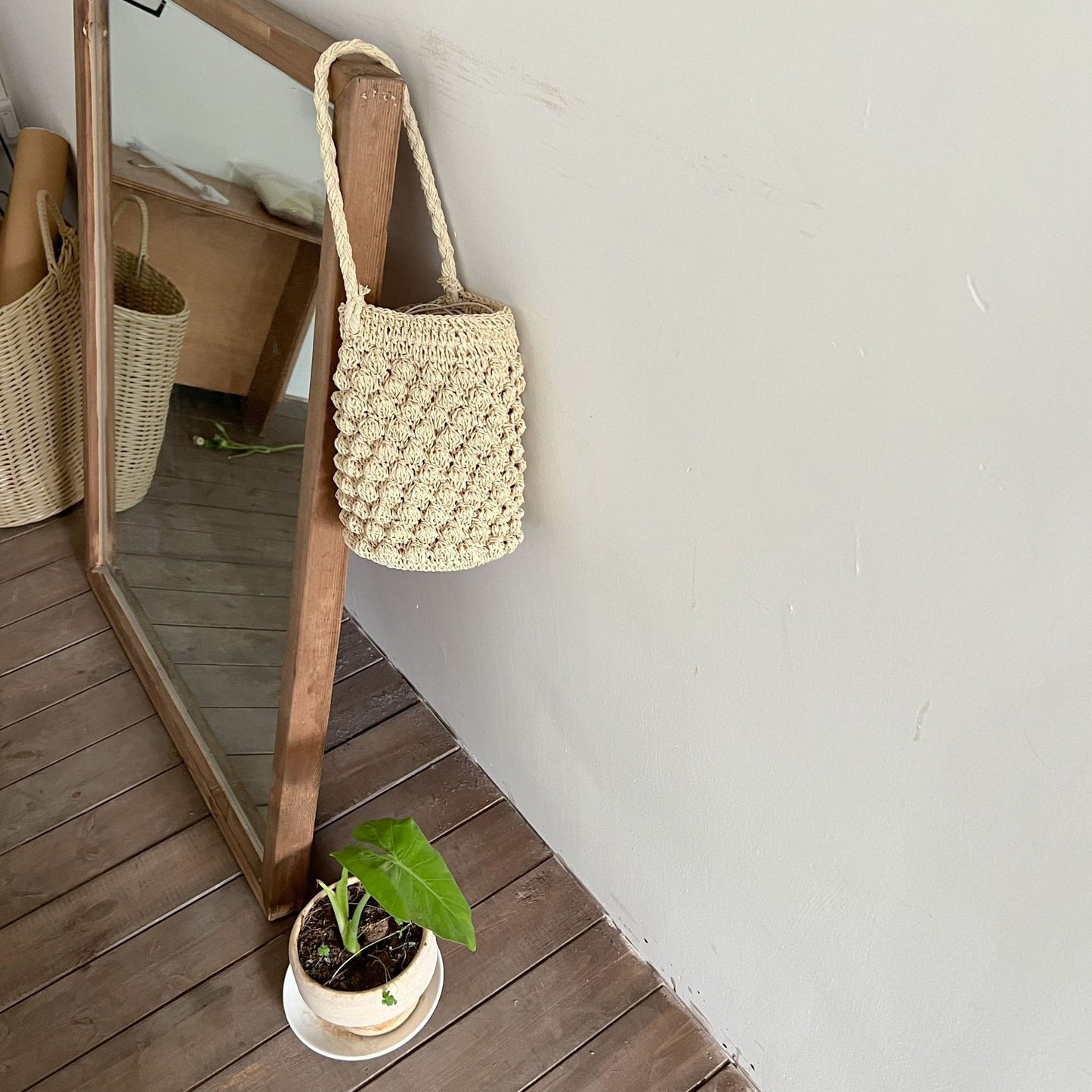 Damen Handgearbeitete Makramee Tasche Brehn