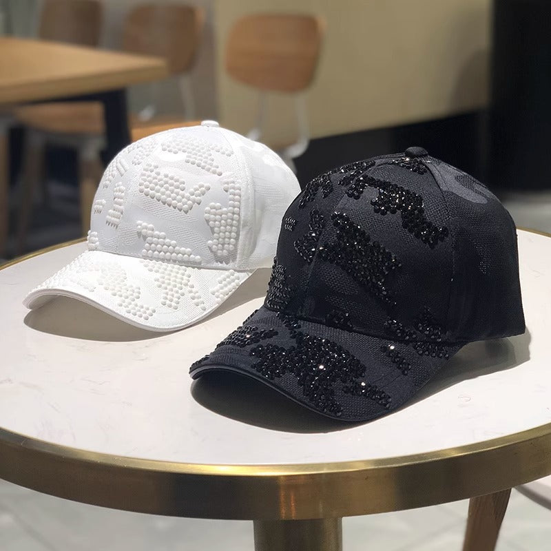 Damen verziertes Pailletten-Baseballcap Brehn