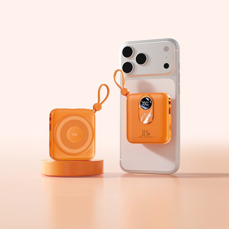 Tragbare Mini-Powerbank mit Schneller Induktionsladefunktion und Intelligenter Led-Anzeige Brehn