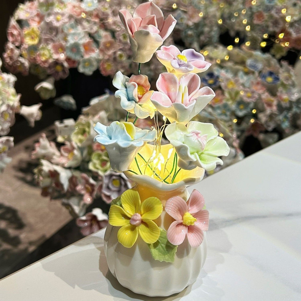 Dekorativer Keramikk Blumen Vase