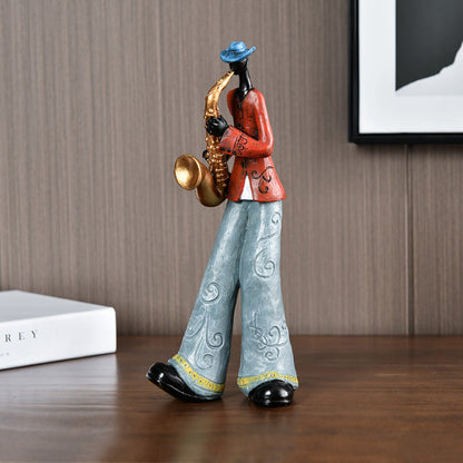 Harz Jazz Band Figurine - Vintage Musik Dekor Statue | Brehn