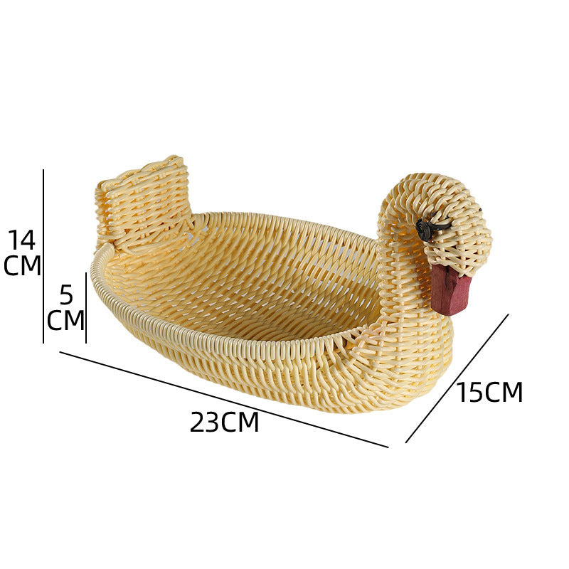 Unisex Geflochtener Dekorationskorb in Entenform Brehn