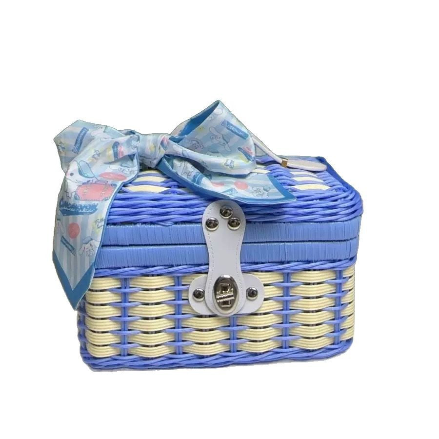 Damen Robuster Rattan Aufbewahrungskoffer Brehn