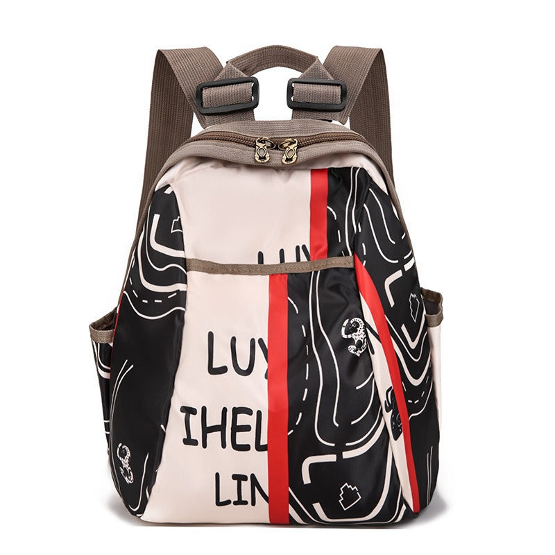 Stylischer Grafikdruck-Rucksack Brehn