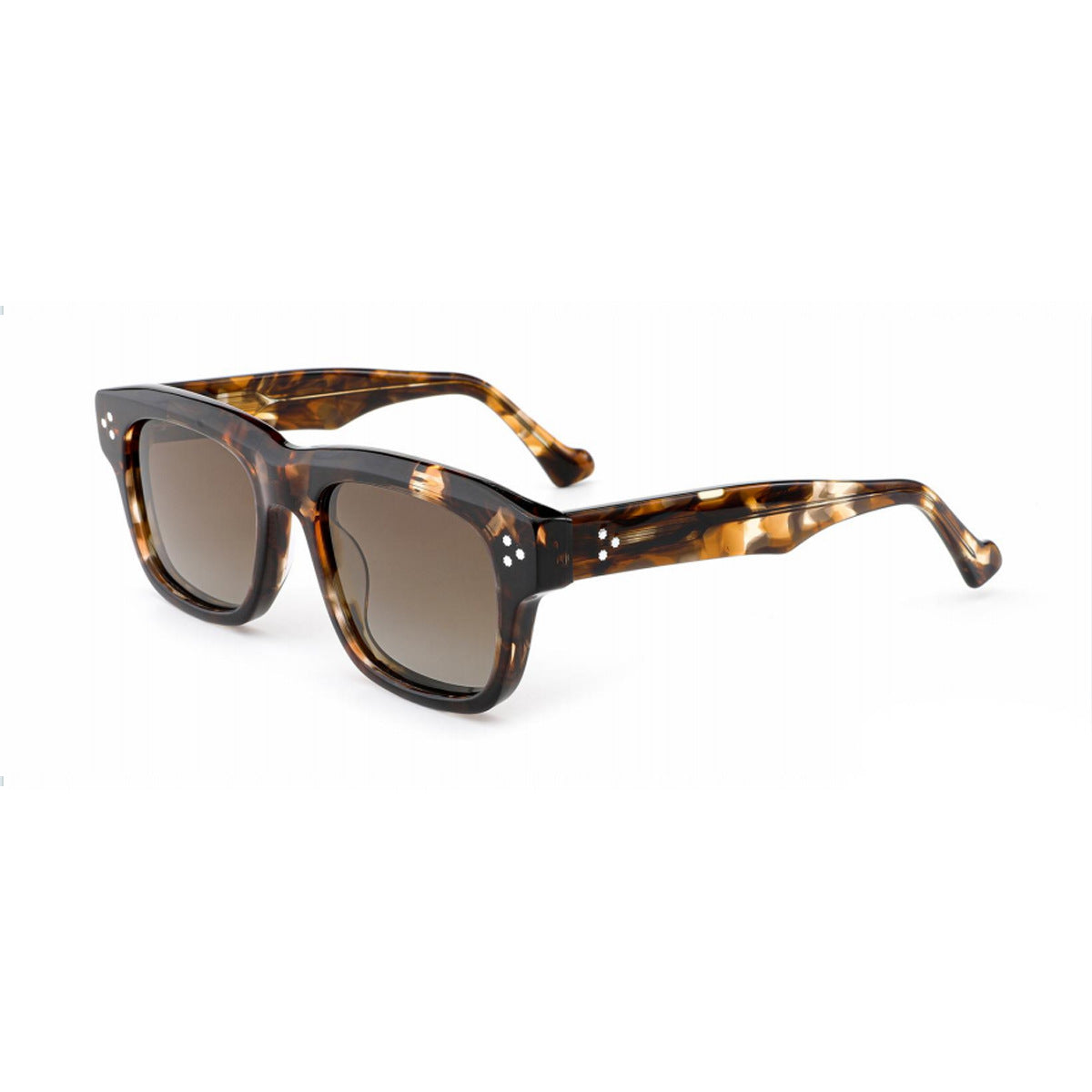 Damen Designer Sonnenbrille im retro-inspirierten Quadrat-Design mit hochwertigem Kunststoffrahmen Brehn