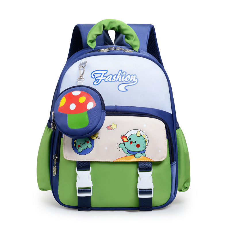 Verspielter Rucksack für die Schule im Cartoon-Stil Brehn