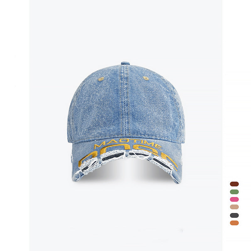 Verwaschene Denim Baseballmütze
