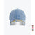 Verwaschene Denim Baseballmütze