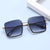 Damen oversized Sonnenbrille mit elegantem Geometrie-Rahmen Brehn