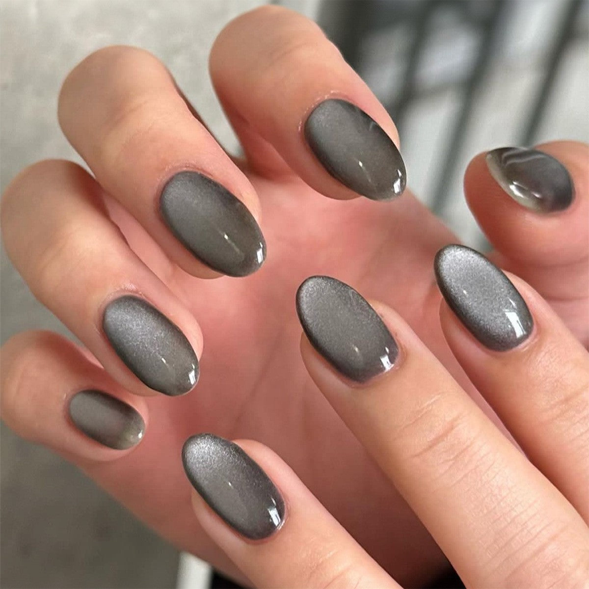 Glänzendes Gel Press-On Nagelset Brehn