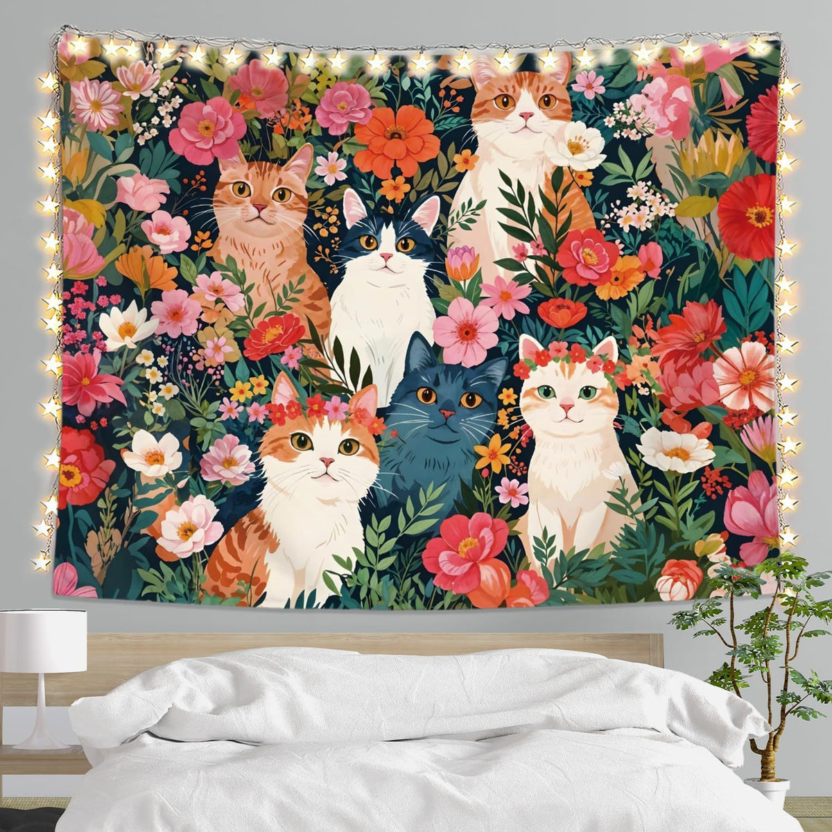 Florale Garten Wandteppich