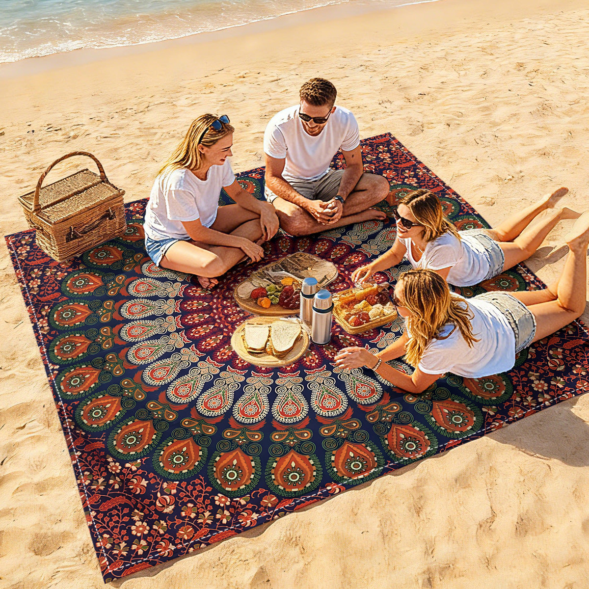 Mandala Design Strandmatte Brehn