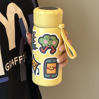 Damen stilvolle Wasserflasche mit witzigen Aufklebermotiven Brehn