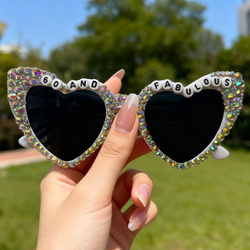 Glamouröse herzförmige Brautsonnenbrille Brehn