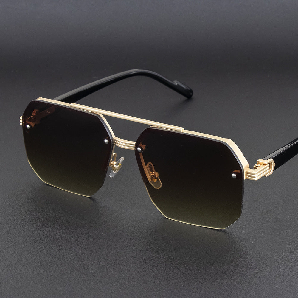 Geometrische Metallrahmen-Sonnenbrille Brehn