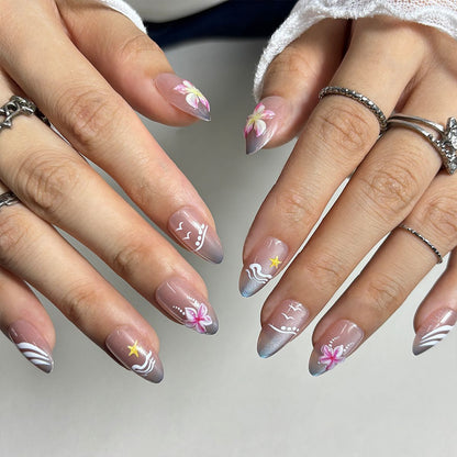 Dekoratives Press-On Nageldesign Brehn