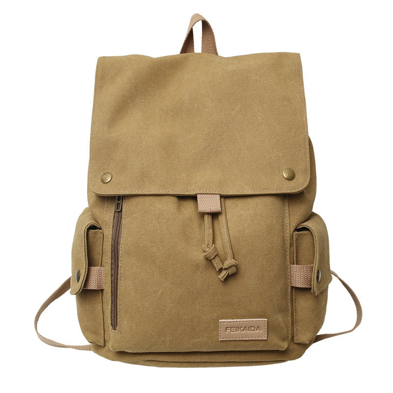 Robuste Leinwand Wanderschulrucksack Brehn