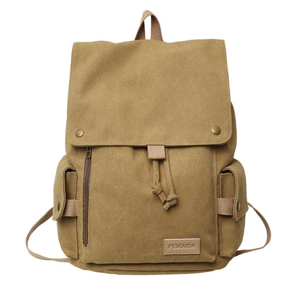 Robuste Leinwand Wanderschulrucksack Brehn