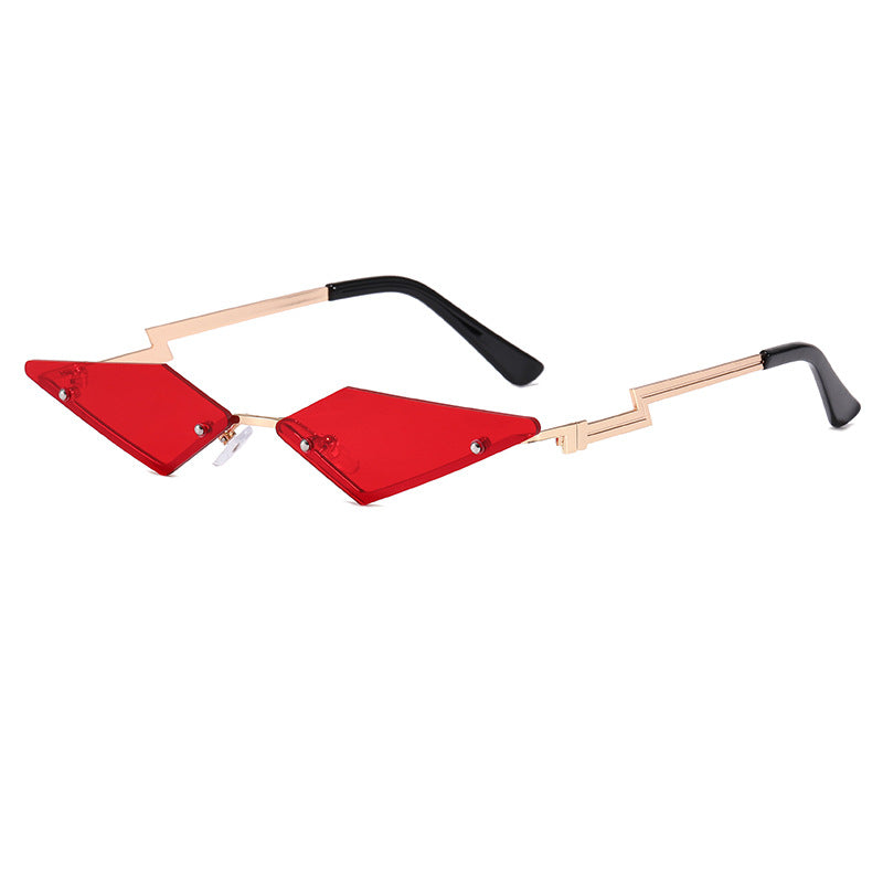 Damen geometrische Designer-Sonnenbrille mit innovativem Rahmen Brehn