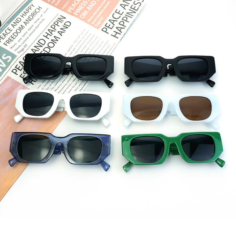 Damen Modische Sonnenbrille mit kantigem Rahmen und UV-Schutz Brehn