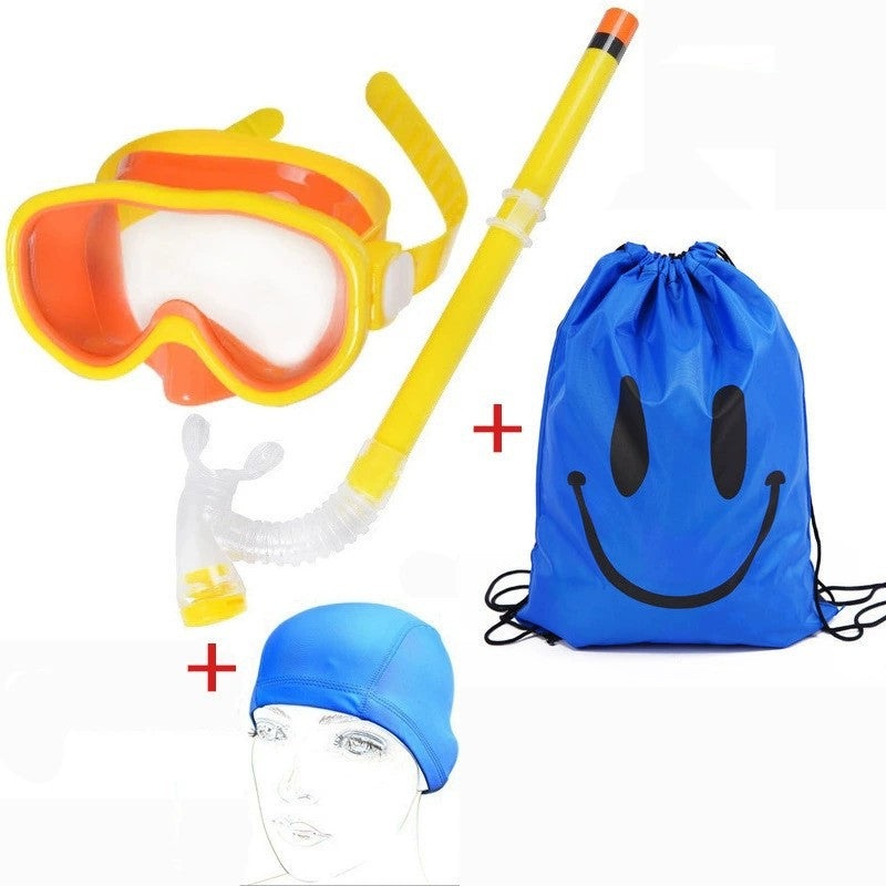 Taucherbrille Set mit Atmungsaktivem Schnorchel und Wasserdichtem Rucksack Brehn