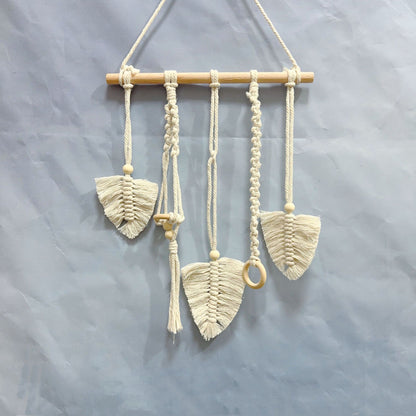 Dekorative Makramee Blatt Wandbehang Brehn