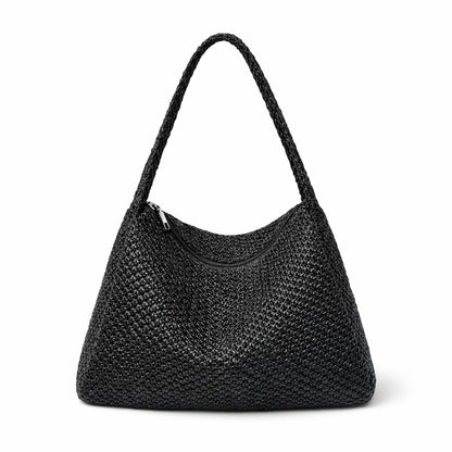 Geräumige handgefertigte Strick-Schultertasche