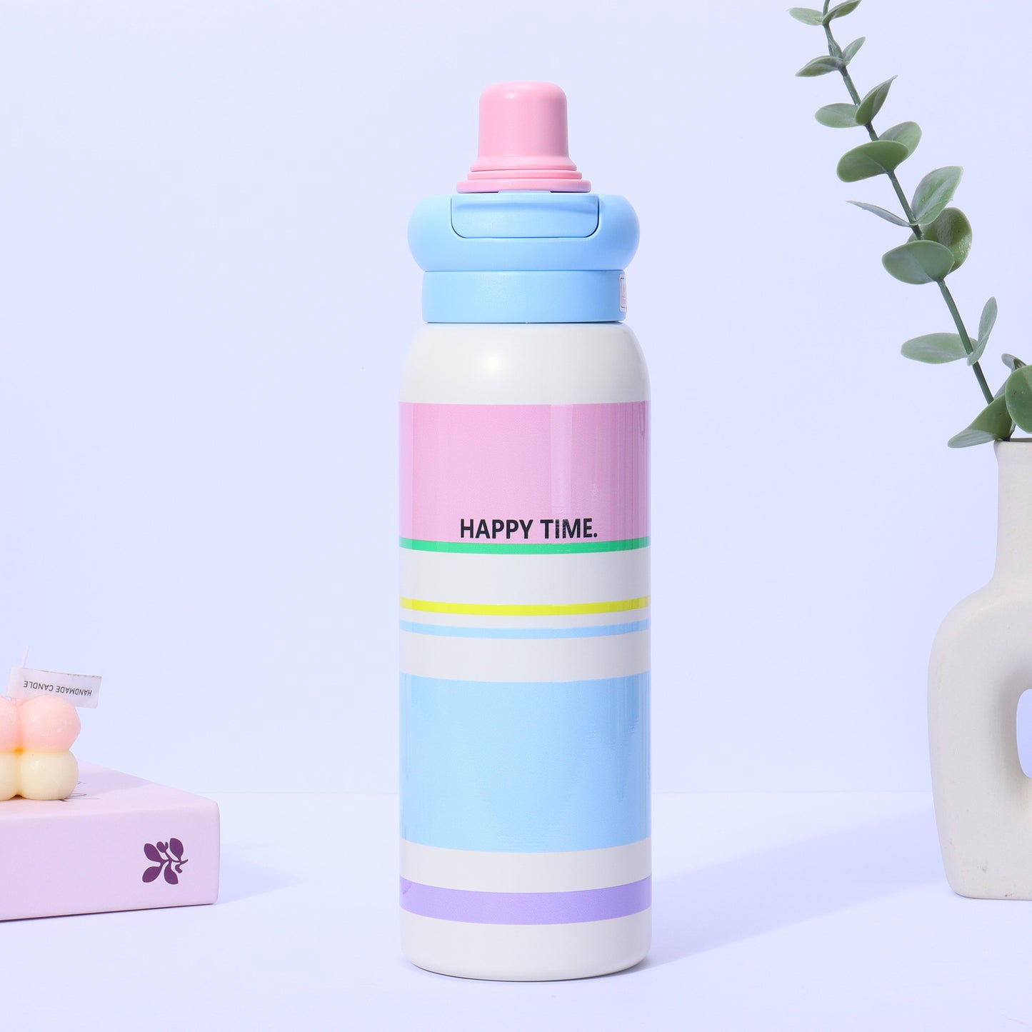 Damen Thermo-Trinkflasche mit rutschfestem Griff und ausgefallenem Design Brehn