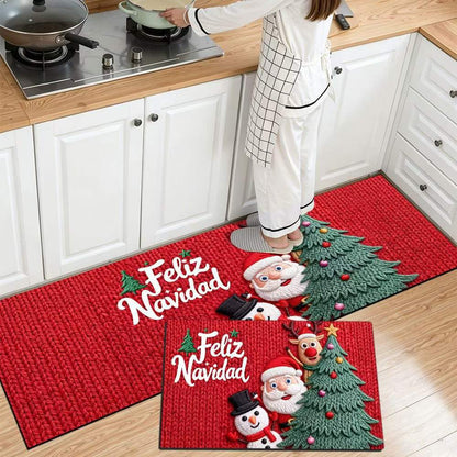 Festliche Weihnachts Küchenmatte Brehn