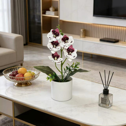 Künstliches Orchideenarrangement für die Wohnkultur-Dekoration