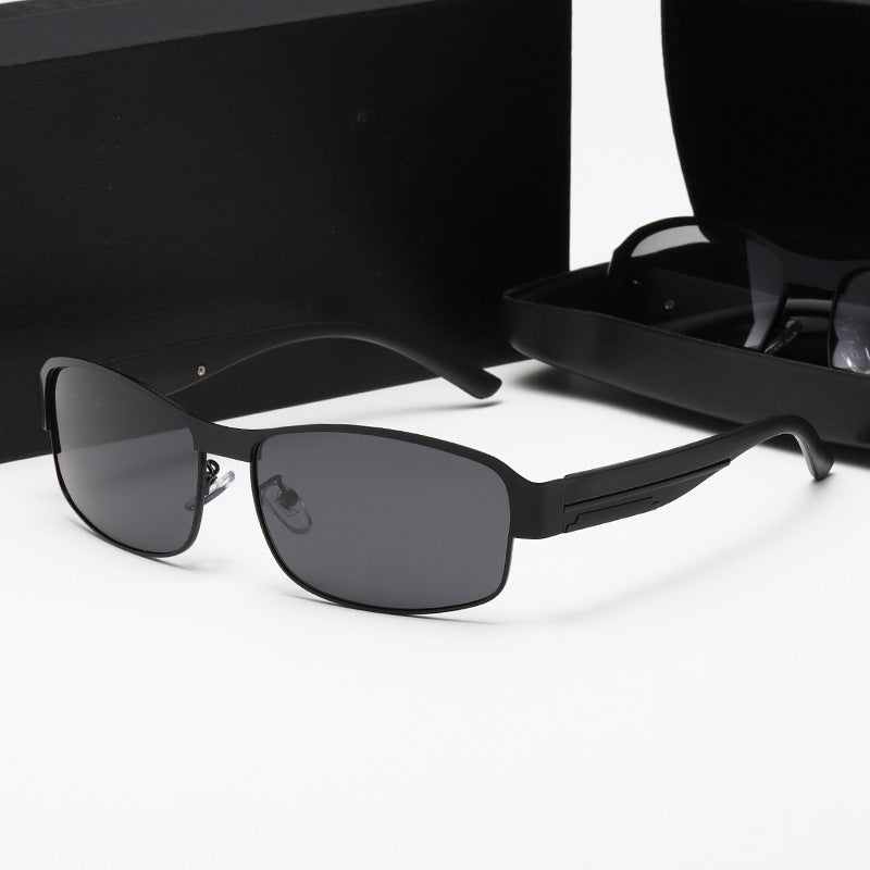 Damen Sportliche Sonnenbrille mit robustem Metallrahmen und polarisierenden Gläsern Brehn