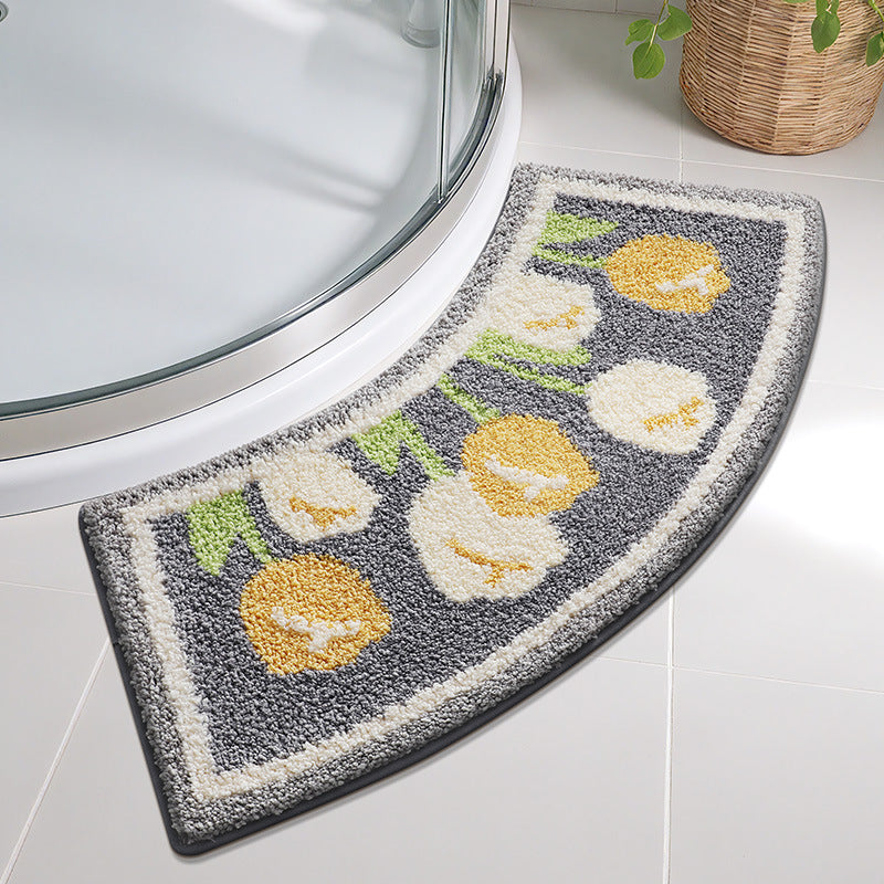 Blumen Design Memory Foam Badmatte Brehn